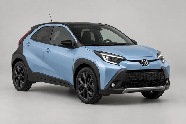 Toyota Aygo X – original genereret modelillustration