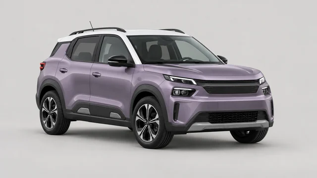 Citroën ë-C3 Aircross – original genereret modelillustration